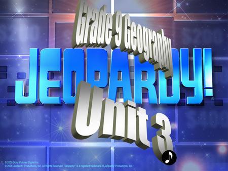 THE RULES: All teams play each question Give each answer in the form of a question Host’s decisions are FINAL.