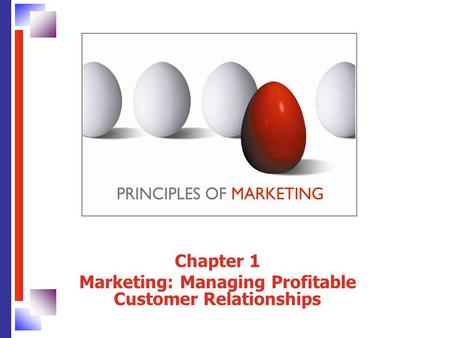 Chapter 1 Marketing: Managing Profitable Customer Relationships