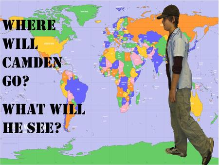 Where will Camden go? What will he see? He saw a hippo and a purple thing parachuting off the coliseum. Coliseum. World Book Kids. 2009. [Place of.