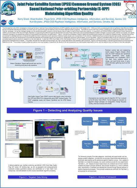 Kerry Grant, Wael Ibrahim, Paula Smit, JPSS CGS Raytheon Intelligence, Information, and Services, Aurora, CO Kurt Brueske, JPSS CGS Raytheon Intelligence,