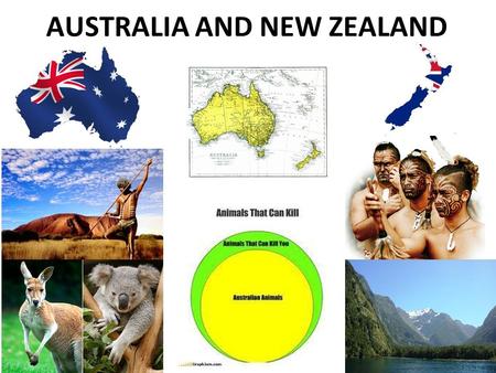 AUSTRALIA AND NEW ZEALAND. Physical Geography Australia is smallest continent, largest island. Mountains in east, dry interior, tropical grasslands.