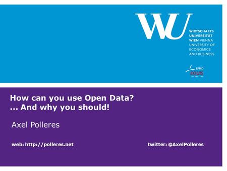 How can you use Open Data? ... And why you should!