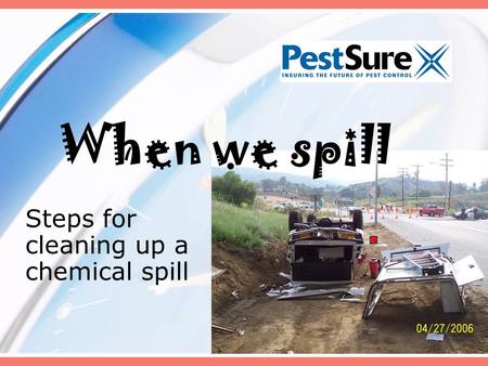 Steps for cleaning up a chemical spill