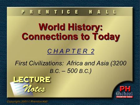 World History: Connections to Today