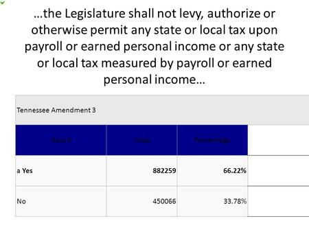 …the Legislature shall not levy, authorize or otherwise permit any state or local tax upon payroll or earned personal income or any state or local tax.