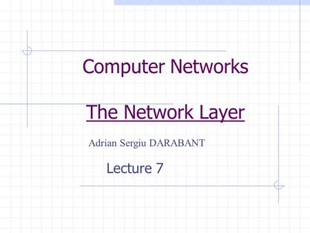 Computer Networks The Network Layer