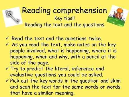 Reading comprehension