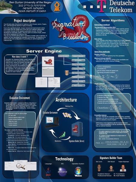 Over the last years, the amount of malicious code (Viruses, worms, Trojans, etc.) sent through the internet is highly increasing. Due to this significant.