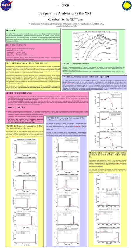 METHOD OF DEM ESTIMATION 1.Generating “true” model observations. We start with the XRT temperature response functions R c (T) and a coronal emission model.