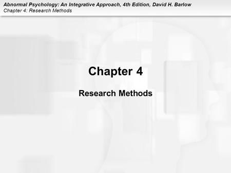 Chapter 4 Research Methods