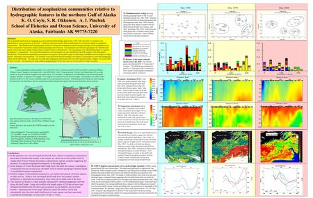 Distribution of zooplankton communities relative to hydrographic features in the northern Gulf of Alaska K. O. Coyle, S. R. Okkonen, A. I. Pinchuk School.