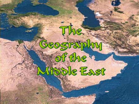 Satellite Image of The Middle East Political Map of The Middle East.