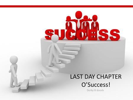 LAST DAY CHAPTER O’Success! Dorky lil doods. To Do in the first 10-20 minutes: Peer Planner Evaluation Prepare for “Mock Interview” (will be done by peers)