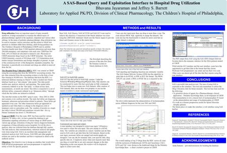 Drug utilization forms an important aspect of many research initiatives. It helps researchers to examine the effectiveness of pharmacotherapy applied in.