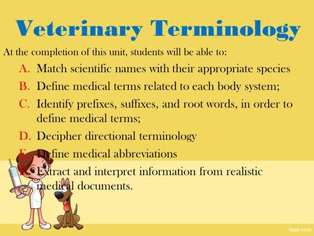 Veterinary Terminology