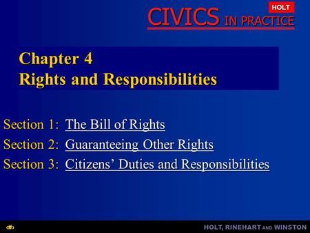 Chapter 4 Rights and Responsibilities