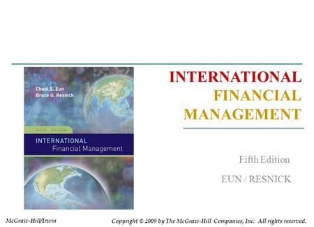 11 International Banking and Money Market Chapter Objective: