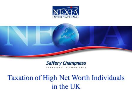 Taxation of High Net Worth Individuals