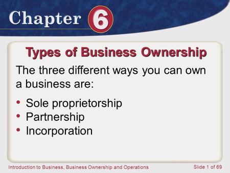 Types of Business Ownership