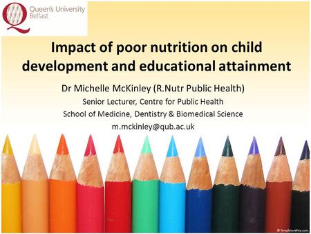 Dr Michelle McKinley (R.Nutr Public Health)