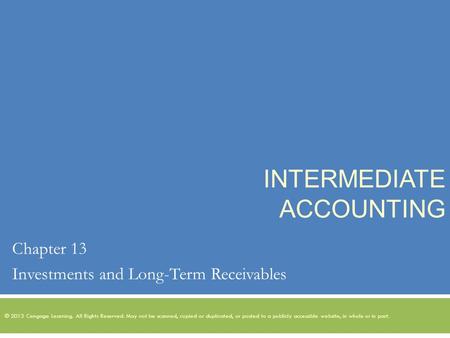 Intermediate Accounting