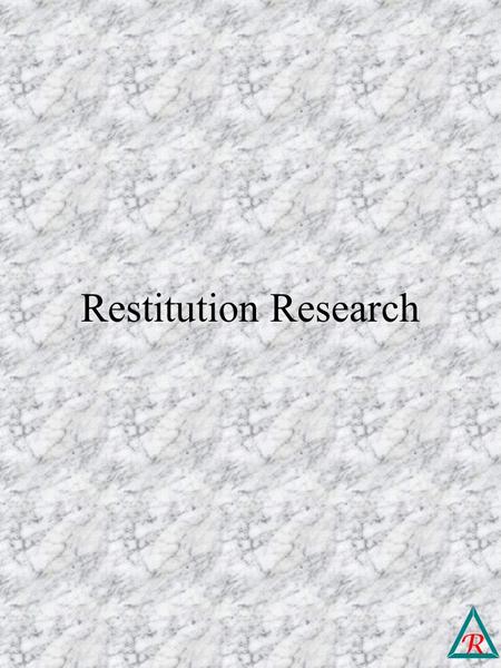 R Restitution Research. R Grady Brown Elementary School Hillsborough, NC Discipline incidents per day referred to front office. 12-15 per day in 1990-91.