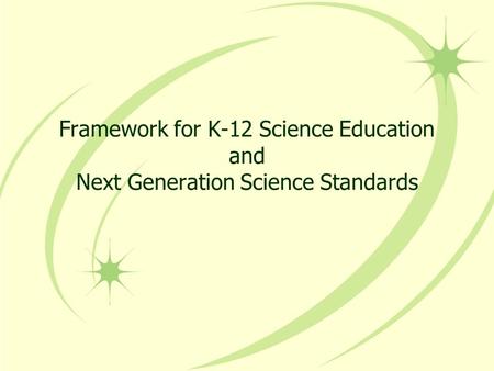 Framework for K-12 Science Education