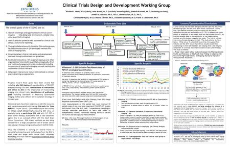 A small clinical trial has been designed between QIN site JHU, the U of Pittsburgh QIN, and the Adult Brain Tumor Consortium. In this trial, QIN methods.