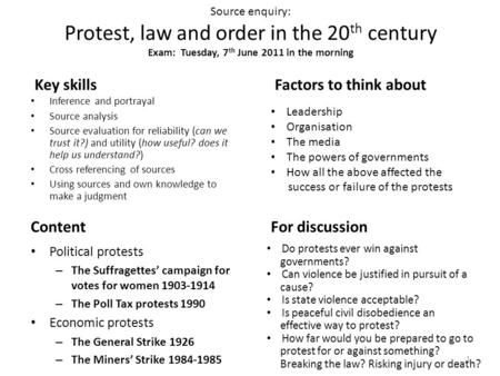 Key skills Factors to think about Content For discussion