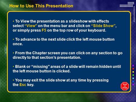 How to Use This Presentation How to Use This Presentation