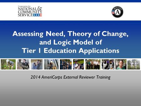 2014 AmeriCorps External Reviewer Training