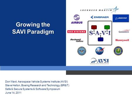 Growing the SAVI Paradigm