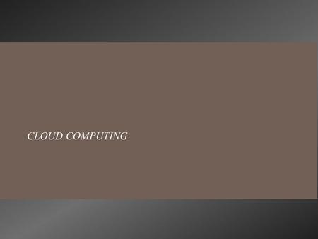  Cloud computing is one of the more recent technologies that many businesses, individuals and other industry organizations believe to by one of the keys.