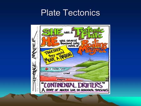 Plate Tectonics.