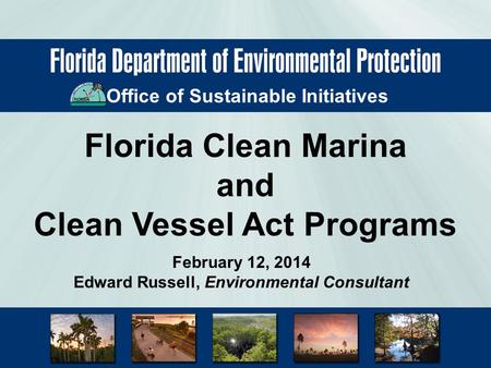 Florida Clean Marina and Clean Vessel Act Programs