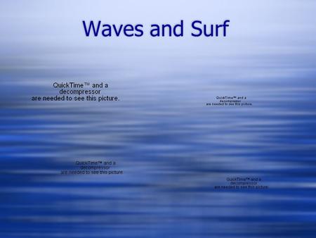 Waves and Surf. Water Movement  Ocean waters move in patterns like the wind  These patterns exist because of where our continents lay  These patterns.