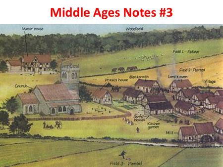 Middle Ages Notes #3. I. Feudalism A.The decline of Roman influence in Western Europe left people with little protection against invasion, so they entered.