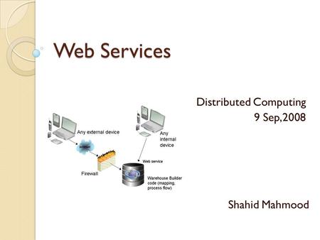 Distributed Computing 9 Sep,2008