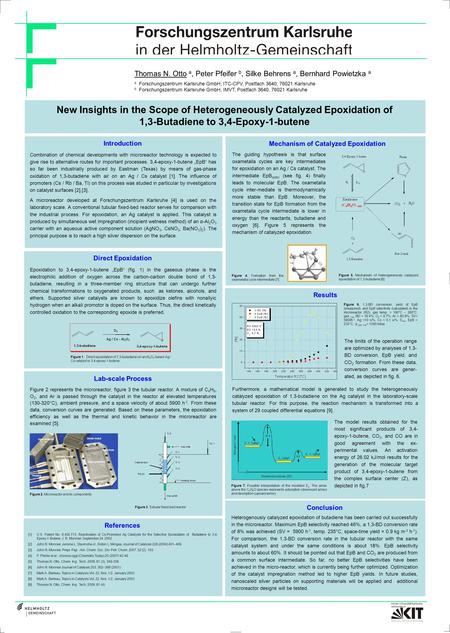 Thomas N. Otto a, Peter Pfeifer b, Silke Behrens a, Bernhard Powietzka a a Forschungszentrum Karlsruhe GmbH, ITC-CPV, Postfach 3640, 76021 Karlsruhe b.