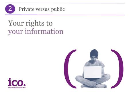 2 Private versus public. 2 Lesson objectives By the end of the session, you will: understand how you might unintentionally disclose personal data; define.