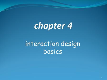 interaction design basics