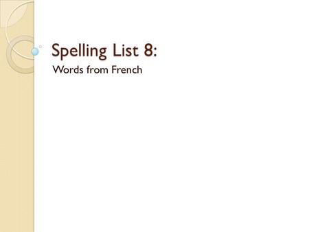 Spelling List 8: Words from French. pigeon 1. That pigeon is the only one that is afraid to eat from my hand. Noun- any bird of the family Columbidae,