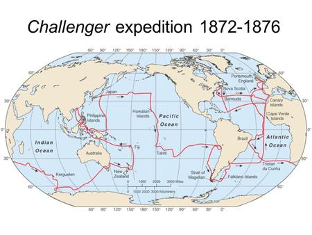 Challenger expedition 1872-1876. Woods Hole, Massachusetts Hopkins Marine Station, Stanford Scripps Institute of OceanographyFriday Harbor Labs, Washington.