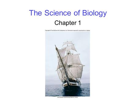 The Science of Biology Chapter 1. 2 Disclaimer This workforce solution was funded by a grant awarded under the President’s Community-Based Job Training.