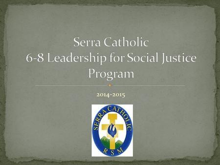 2014-2015. Campus Ministry Organizing Service Projects Ushers at Mass Acting out Gospels Infomercials Retreat Leaders Much more!!