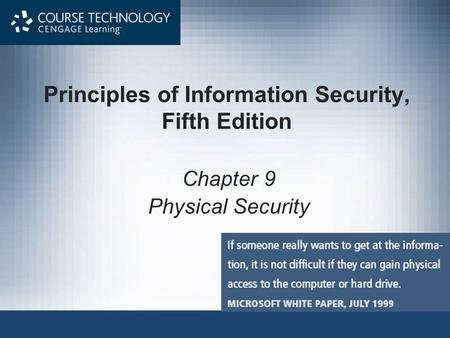 Principles of Information Security, Fifth Edition