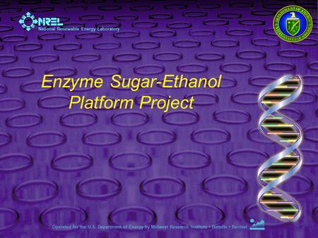 Enzyme Sugar-Ethanol Platform Project