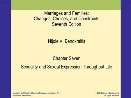 Sexuality and Sexual Expression Throughout Life