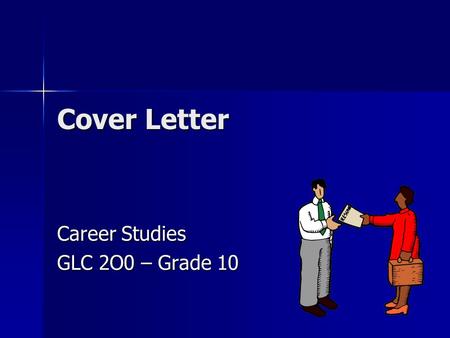 Career Studies GLC 2O0 – Grade 10