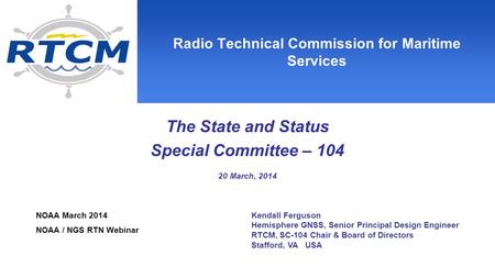 Radio Technical Commission for Maritime Services